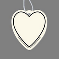 Paper Air Freshener Tag - Heart Shaped Tag W/ Tab